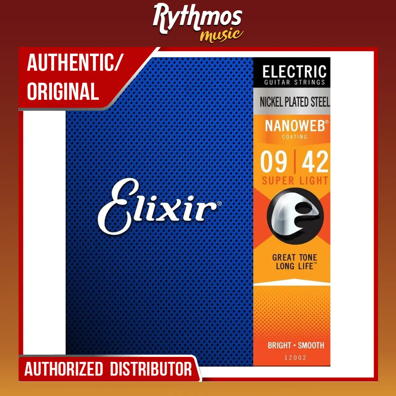 Elixir Electric Guitar Strings with NANOWEB Coating