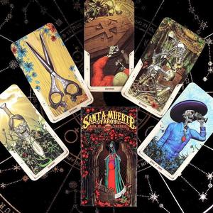 Cartas del Tarot de Santa Muerte, Baraja de adivinación, 78 cartas para principiantes y lectores experimentados, Juegos de mesa de adivinación para fiestas