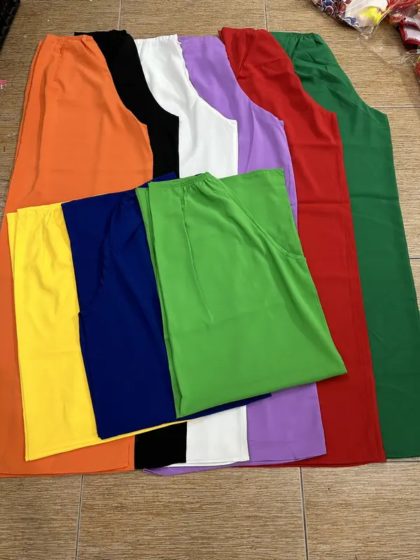 Áo dài cách tân tơ nến vân hoa hồng nhẹ nhàng - Áo dài Thúy Linh -OG -  Nữ Women Dress 5