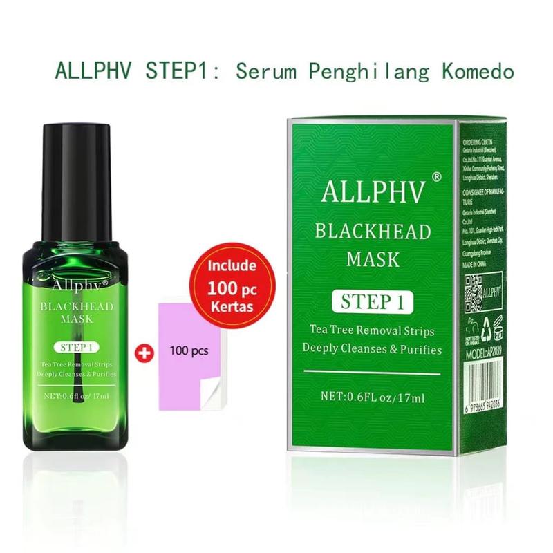 Masker komedo AllPhv Blackhead Remover Mask Step 1 & Step 2 (Masker pembersih komedo) Treatment 1