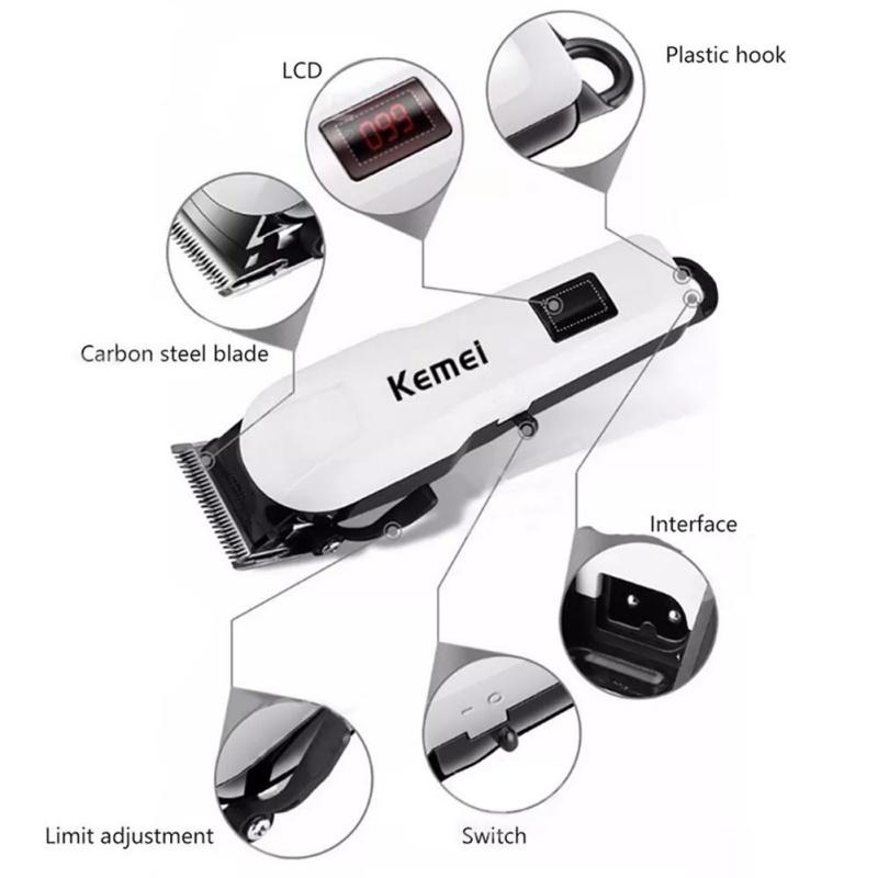 Product Introduction of Kemei ครบชุด เครื่องตัดแต่งขนแบบมืออาชีพสำหรับผู้ชายเครื่องตัดผมไร้สายที่ตัดขนแบบชาร์จไฟได้809A ตัดผม ใช้ได้ทั้งเด็กและผู้ใหญ่ 31