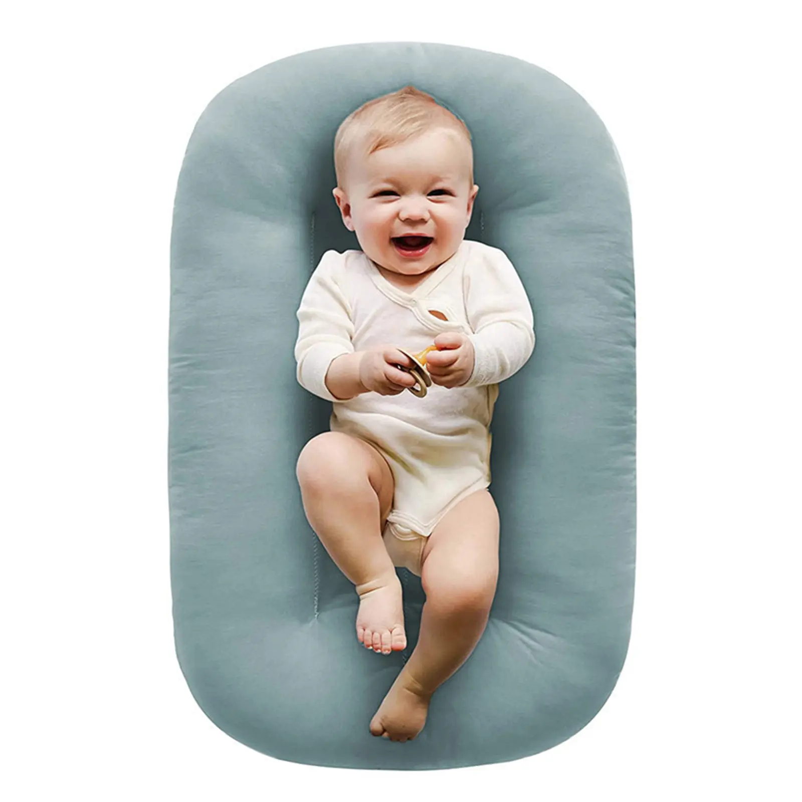Baby Lounger Pillow Soft Head Support Baby Bed Portable Snuggle Nest Sleeper for Newborn Infant