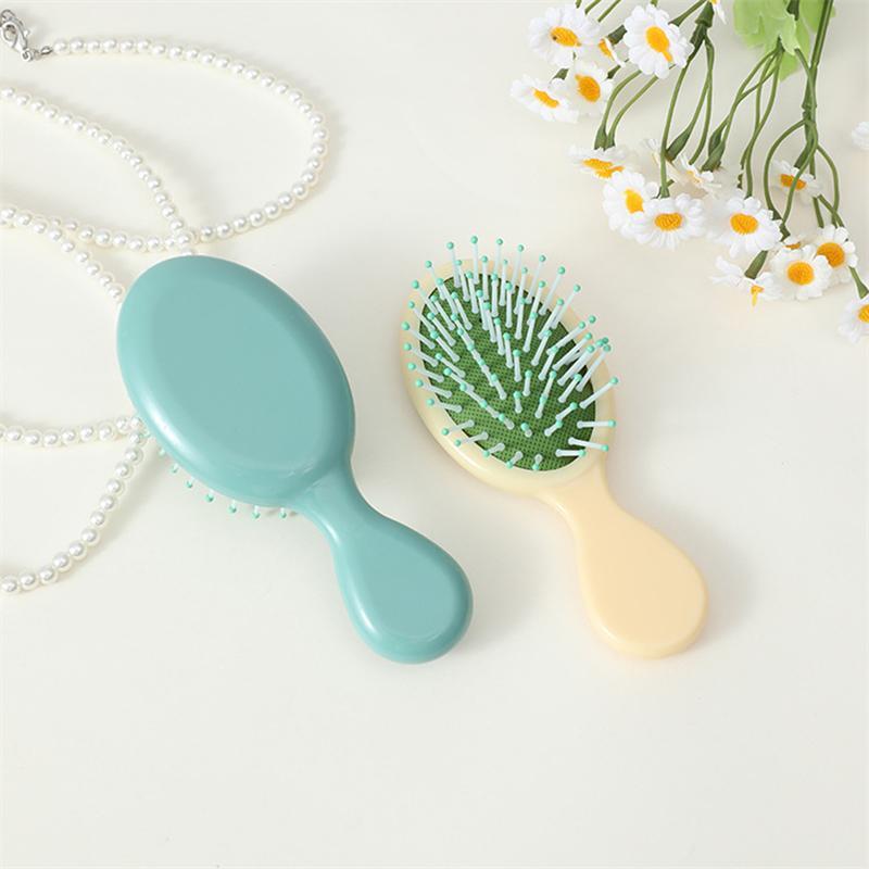 AT 1 Pcs Mini Soft Bristles for Women Baby Girls Kids Wet Hair Brush Hair Combs Small Pocket Travel Hair Brush Hair Combs 3