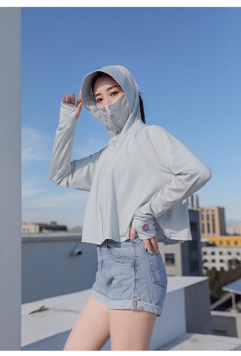 Product Introduction of Ice Silk Sun Protection Clothing Women's Loose Breathable Cloak UV-Proof Sun-Proof Thin Coat Sun-Protective Clothing 26