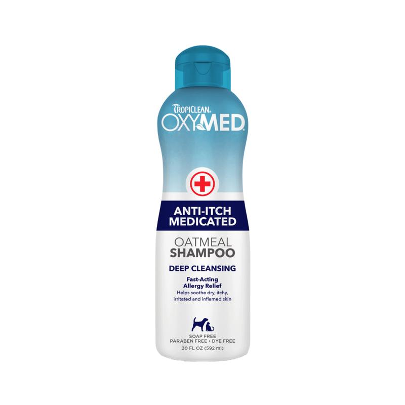 Sữa Tắm Đặc Trị Nấm Viêm Ngứa Da Chó Mèo TROPICLEAN OXYMED Anti-itch, Treatment 592ml 2