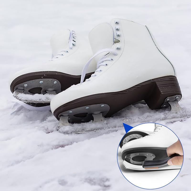 [Duontr]- Ice Skate Blade Sharpener Premium Ice Skate Sharpener Set for Hockey Skates Double-sided Ceramic Whetstone Blade Sharpening Tool 2 Pcs Accessories for Edges 0