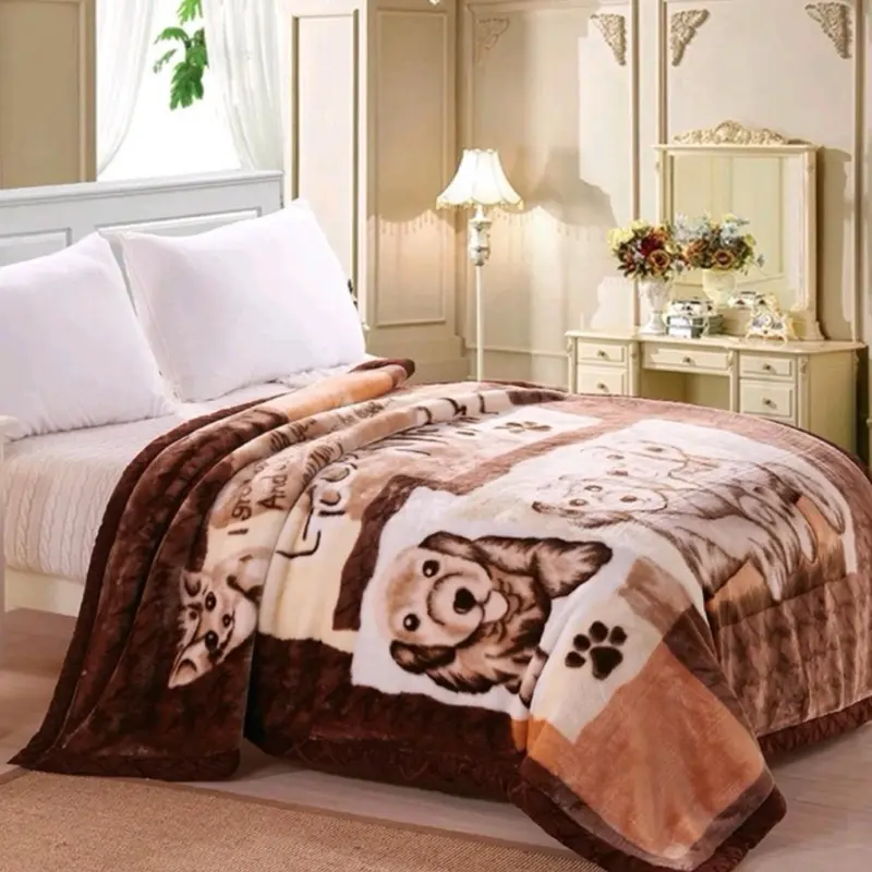Mền nhung 2 lớp cân nặng 1.7kg 1m6_2m( hợp với thời tiết ở miền Nam)  ̂́ 〈 <〈diamond blanket-light gray vương miệng tím mềm mại chăn  nhung lông vắt  đ̃ làm mát he hoa octopus phao 1