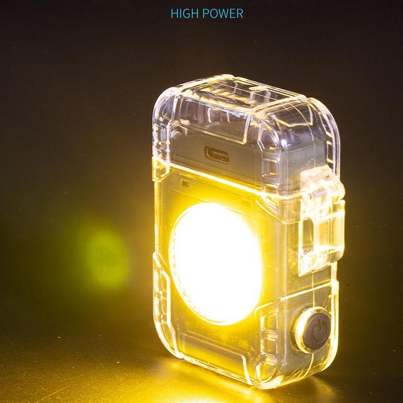 <Pengiriman Lokal>Tongkol Membawa Rantai Kunci Cahaya Darurat Lampu Portabel Rechargeable Senter LED 6