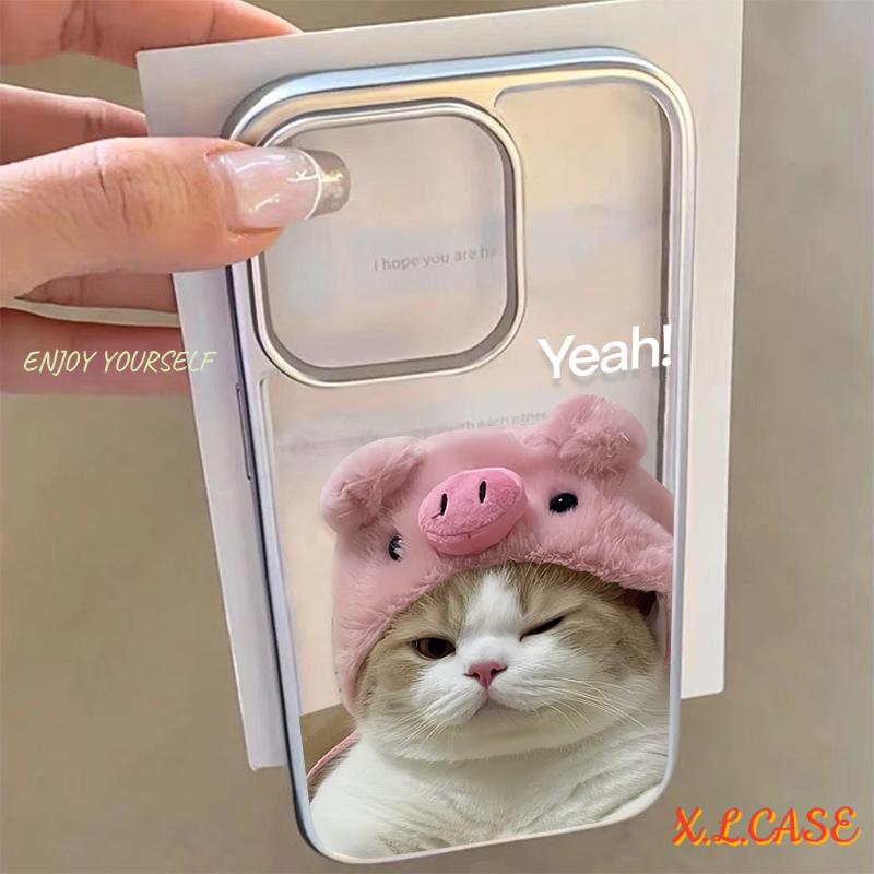 Casing Lembut Kucing Lucu Kompatibel Untuk iPhone 13 Pro Max 7Plus XR 15 12 11 14 Pro Max 7 X 8 Plus SE 2020 XS MAX Penutup Pelapis Transparan Anti Guncangan 1