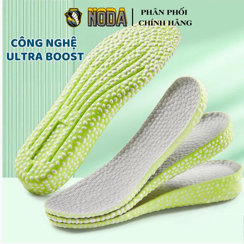 Lót Giày Cao Su Non Tăng Chiều Cao Ultraboost MINSU M7019 Miếng Độn Đế Nâng Chiều Cao cho Giày Thể Thao Nam Nữ, Da Lộn