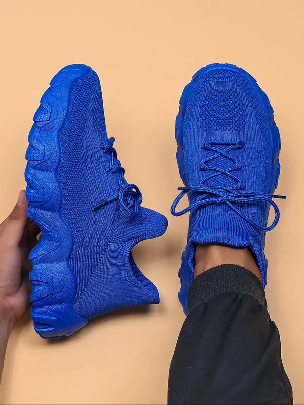 Men's Casual Lace Up Mesh Breathable Comfortable Sneakers, Lightweight Running Shoes for Daily Wear, Perfect for Students and Outdoor Sports 4