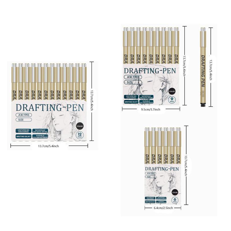 Product Introduction of Fine Liner Pen Set, Waterproof Needle Pen, Art Hand-painted Hook Line Pen, Sketch Pen, Stationery Set, School Art Supplies 7