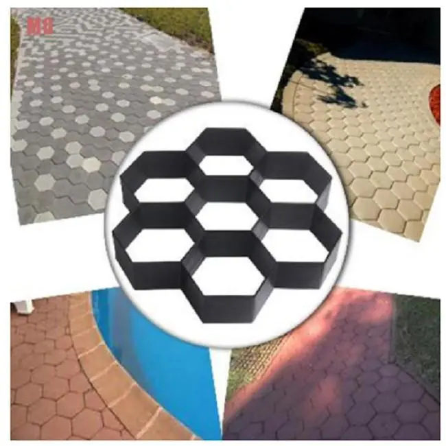 Cetakan Jalan Teras Paving Block DIY Paving Blok Mudah Praktis Digunakan Promise Plastik 1