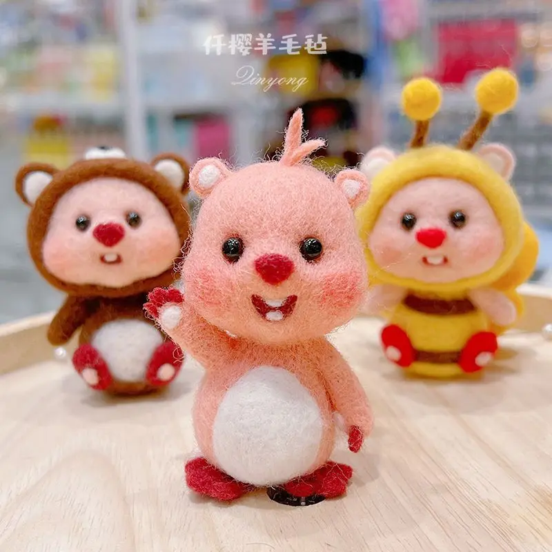Thắt Lưng Len, Loopy, Thủ Công, Chất Liệu Heo Đất, Búp Bê Tự Làm, Đồ Trang Trí Chơi Thời Trang, Móc Chìa Khóa, Thích Hợp Làm Quà Tặng Cặp Đôi, Phát Hành Năm 2024 3