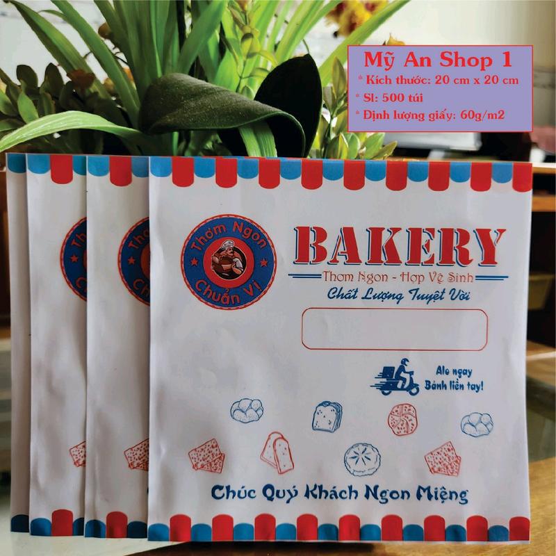 500 túi giấy bánh mì tam giác đựng bánh Hamburger và các loại bánh khác