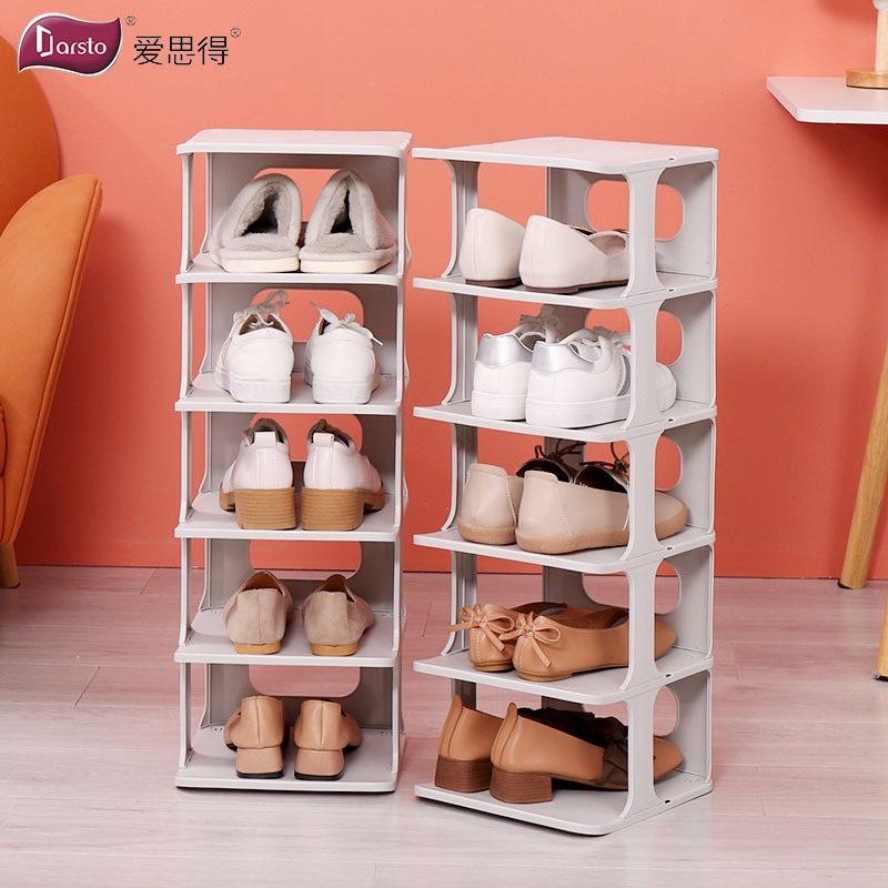 Kệ để giày dép 5 tầng chữ I, giá đựng giày dép đa năng bằng nhựa hàng cao cấp