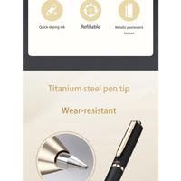 Gambar BAOKE BK123 BK124 Pena Rol Dapat Ditarik dengan Ujung Titanium Tinta Cepat Kering Refillable Cocok untuk Tulisan Harian dan Kantor - hitam BK123 0.7MM dari Baoke Official Store Kota Administrasi Jakarta Barat 2 Tokopedia