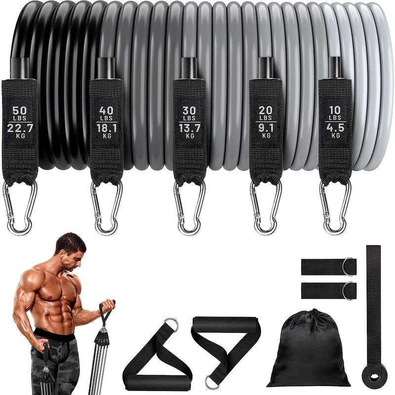 Bộ Dây Kéo, Bộ 11 Món, Dụng Cụ Mở Rộng Ngực Yoga, Dây Kháng Lực Tập Thể Dục Gia Đình Cho Nam, Dây Tập Luyện, Bán Chạy 4