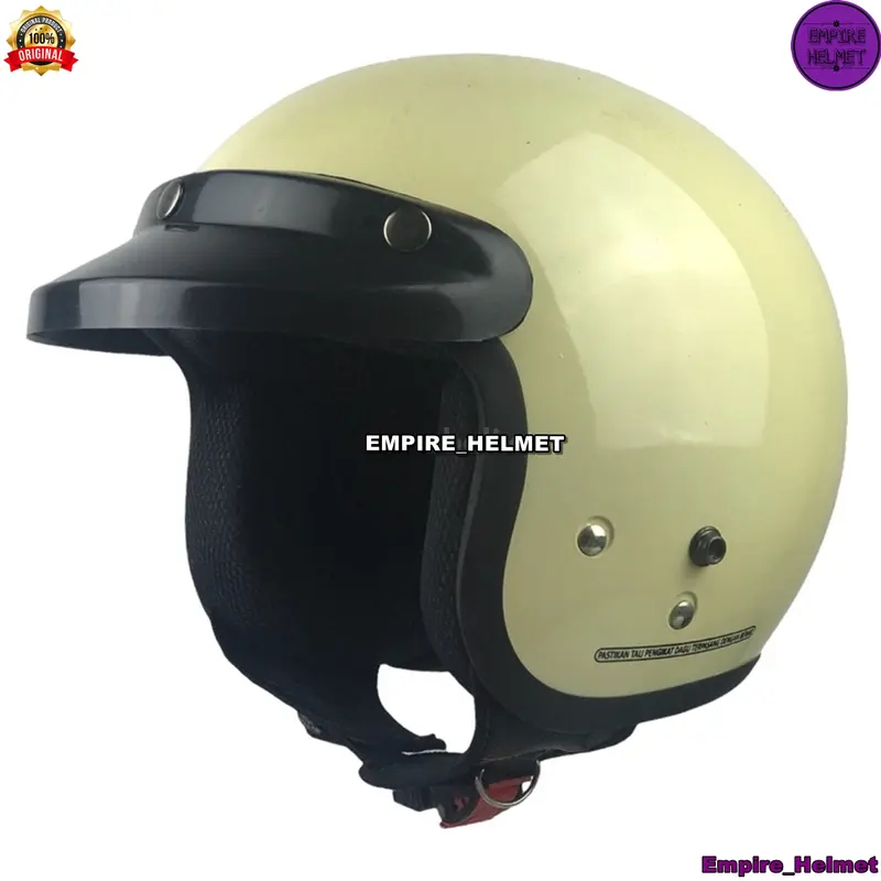 Helm Half Face Bogo Identik Cargloss Pria Wanita Dewasa Standar SNI Helem Retro Full Leher Completable Perempuan Hijab 3