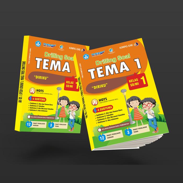 Promo Buku Drilling Soal Tematik Kelas 1 SD / MI Tema 1 2 3 4 5 Siswa ...
