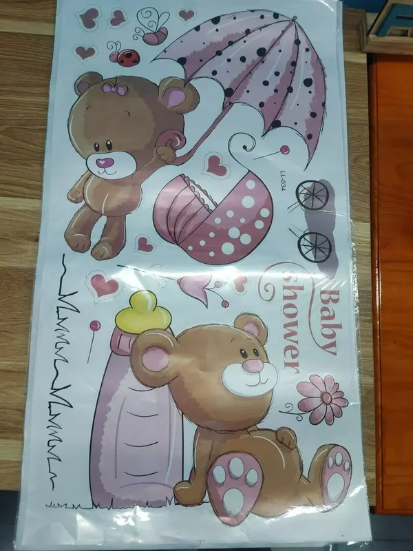 Decor hình dán công chúa, hình dán kitty, hình dán siêu nhân cho bé thoả thích sáng tạo trang trí bàn học,tủ quần áo ATD 3