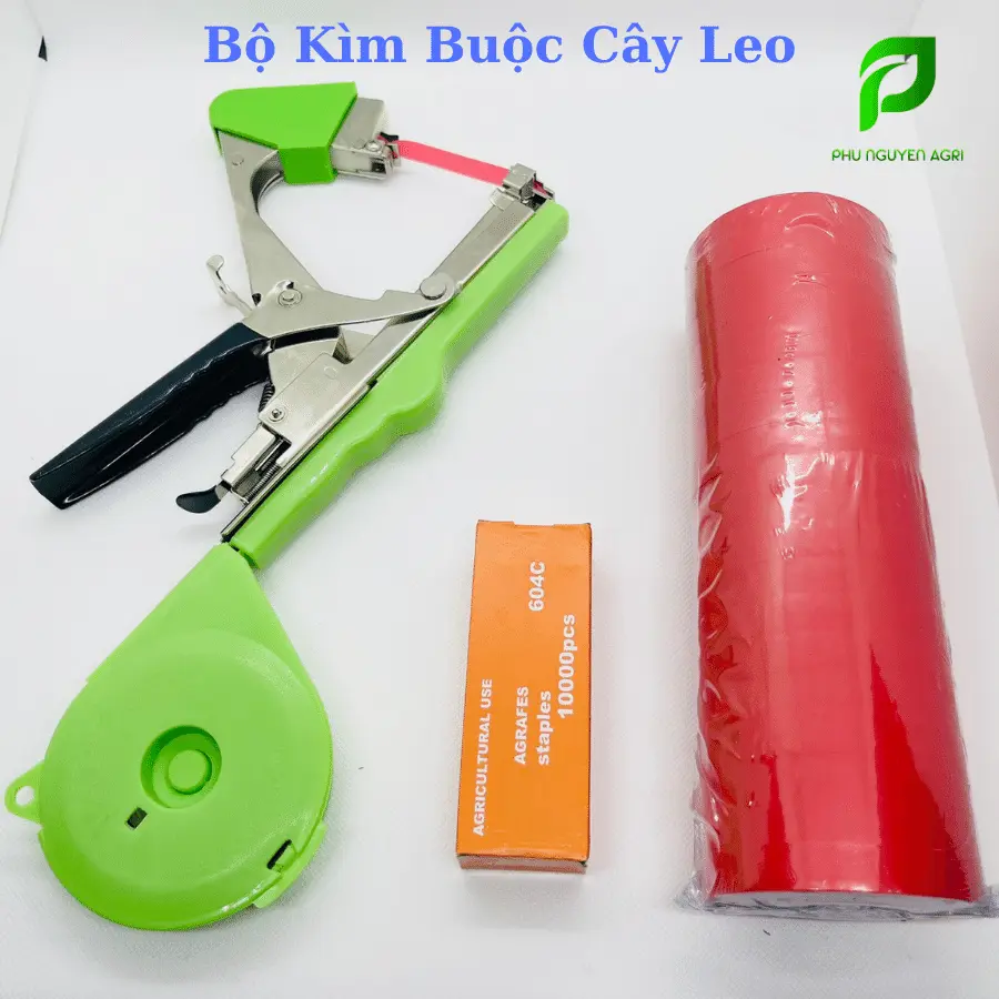 Bộ Kìm Buộc Chanh Dây, Dưa Leo, Nho - Dụng Cụ Buộc Cành Tự Động Tape Tool
