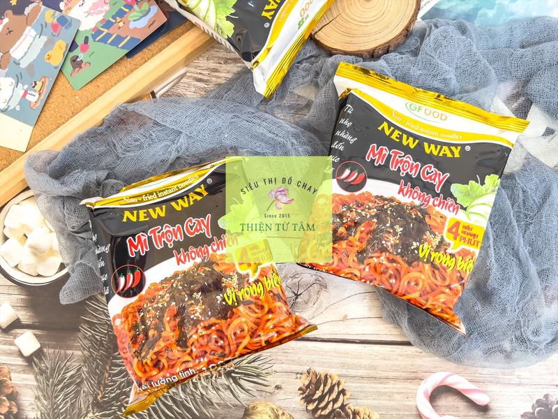 Mì Trộn Cay New Way Vị Rong Biển Không Chiên Gói Miến Tiện Lợi