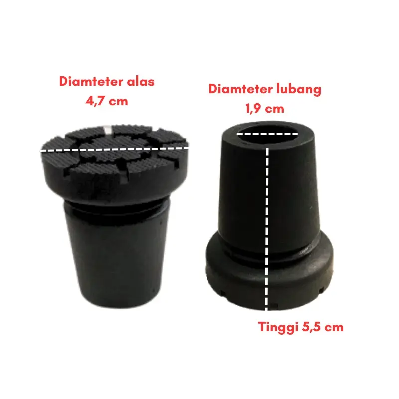 Karet Tongkat Kaki SatuPremium Diameter 19mm