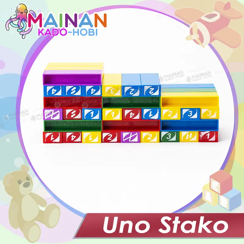MAINAN ANAK BOARD GAME FAMILY MENARA BALOK UNO STAKO TOYS 5
