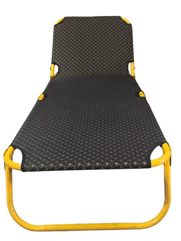 Giường văn phòng ngang 57x1m80 ( sắt phi tròn 22 sơn tĩnh điện MÀU VÀNG ) vải lưới textilen ngang 57 x dài 1m80 gấp khung quái giuong thong minh ngủ lò pallet sập gỗ 8