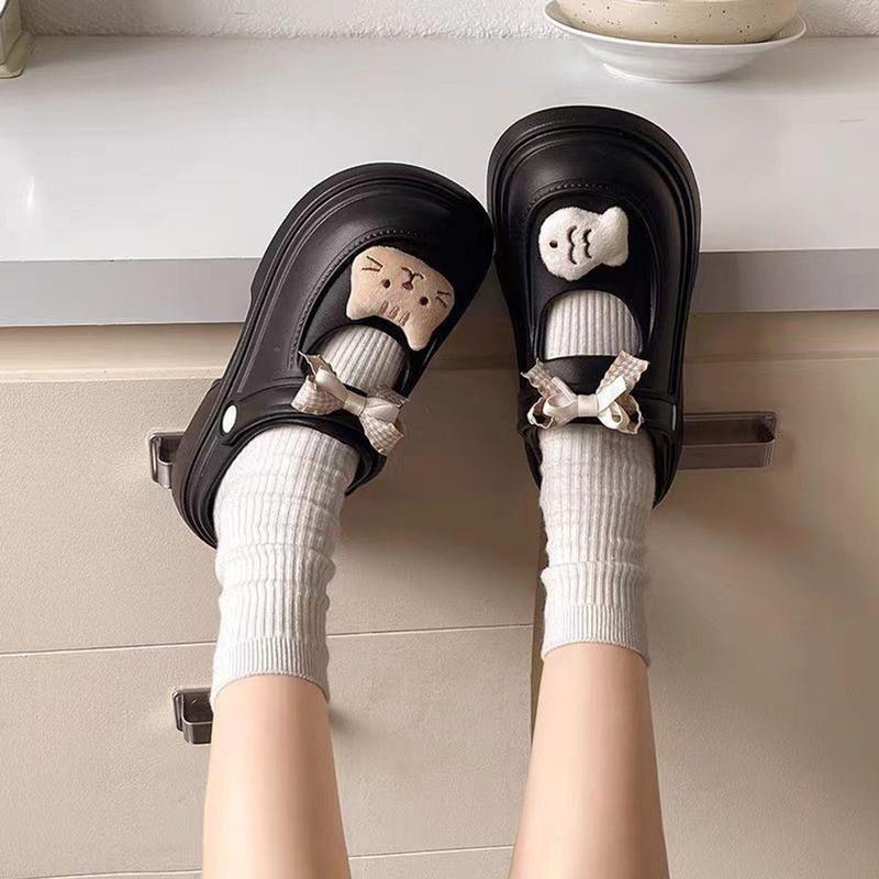 HotPick Dép Nữ Sục Cross Đế Cao 5cm Sticker Cà Méo Chất EVA Chống Trơn Trượt Khử Mùi Thời Trang DéP Shoes Sandal Quai Hậu Hoa GiàY Women