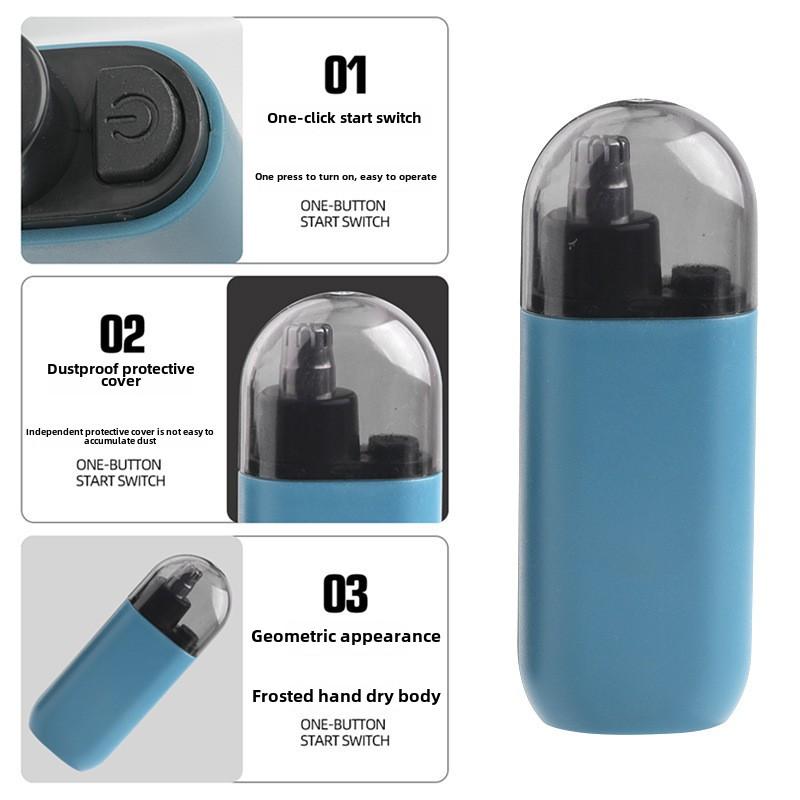 Product Introduction of Nasal Hair Trimmer, Electric Shaving Tool for Men, Household Use, Portable, with Rounded Head 5
