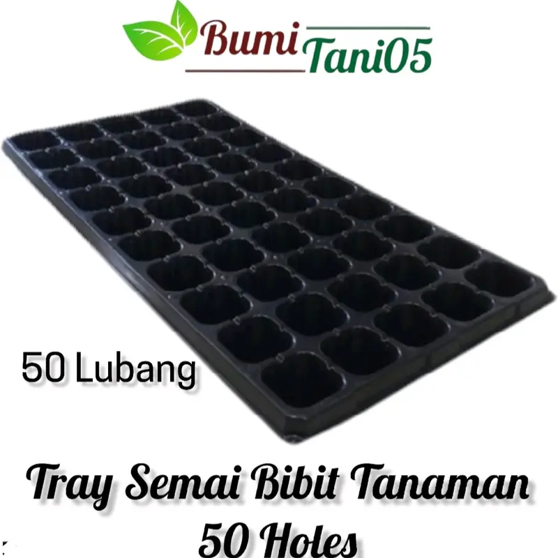 Pot Tray Semai/Seedling Tray Bibit Tanaman 50 72 105 128 200 Lubang Tanam 0