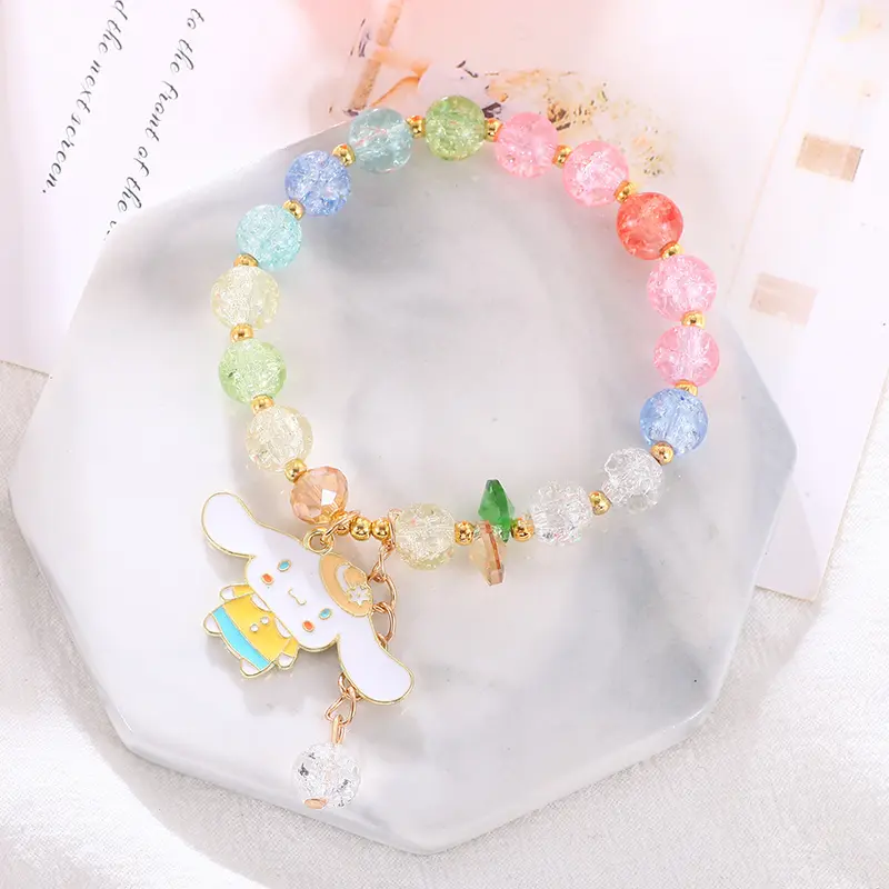 Vòng Tay Hạt Pha Lê Hoạt Hình Dễ Thương Cho Trẻ Em Ins Quà Tặng Cho Bé Gái Phụ Kiện Thời Trang Cho Trẻ Em 8