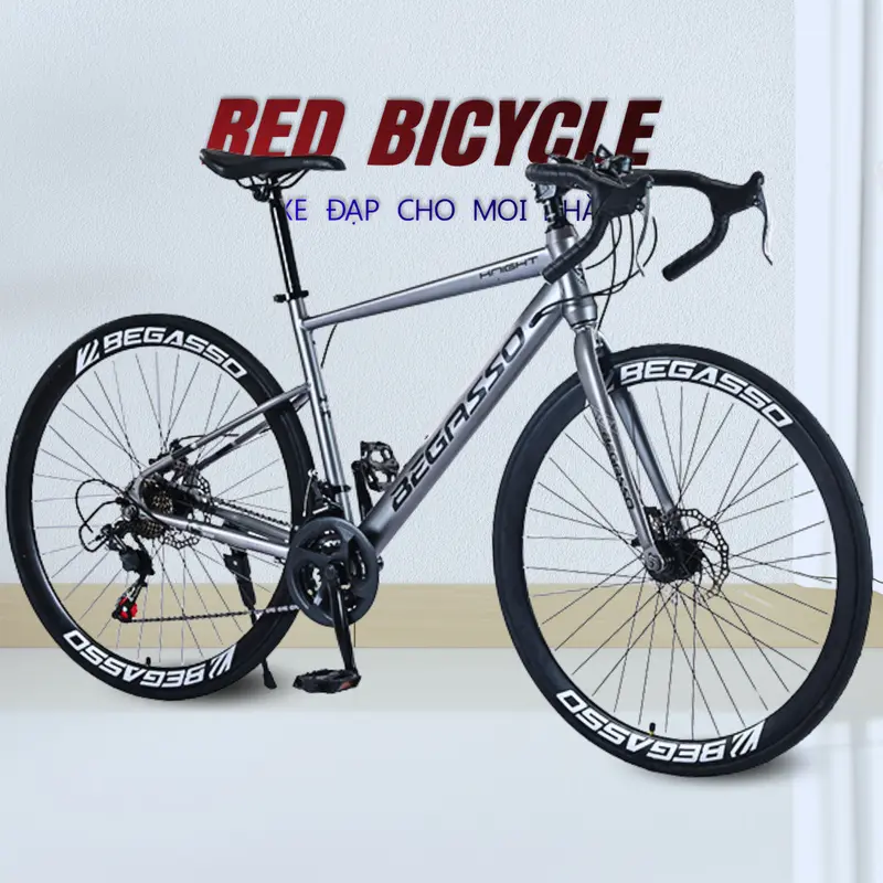 Xe Đạp Đua BEGASSO KNIGHT 21 tốc độ giá rẻ | Xe Đạp Road Bike Tay Cong Thể Thao Sports track bike  chạy ngoài đường Gắn Xe Đạp Đạp Xe Đạp Đồng 4