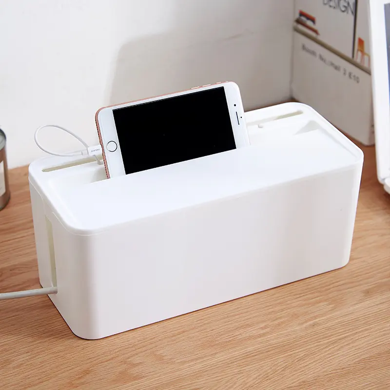 Daily Necessities Wire Organizer Cable Box Power Strip Finishing Box Socket Protection Box Storage Box Patch Panel Box