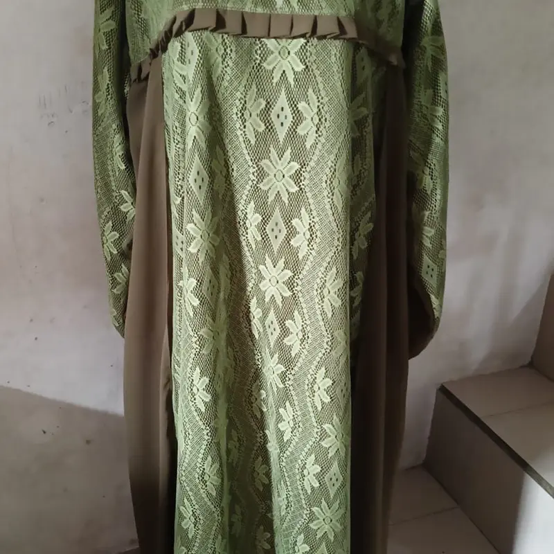 Gamis brukat kondangan mewah ld 140 gamis lebaran2023/ Dress Wanita Muslim Remaja 4