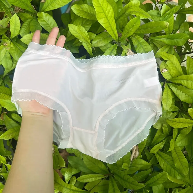(Ảnh thật) Combo 10 quần lót nữ màu pastel lụa băng tàng tình thoáng khí Ordinary day - Kích thước M/L/XL - Tim, Nhung quần  lót  nữ  ôm  bụng 3