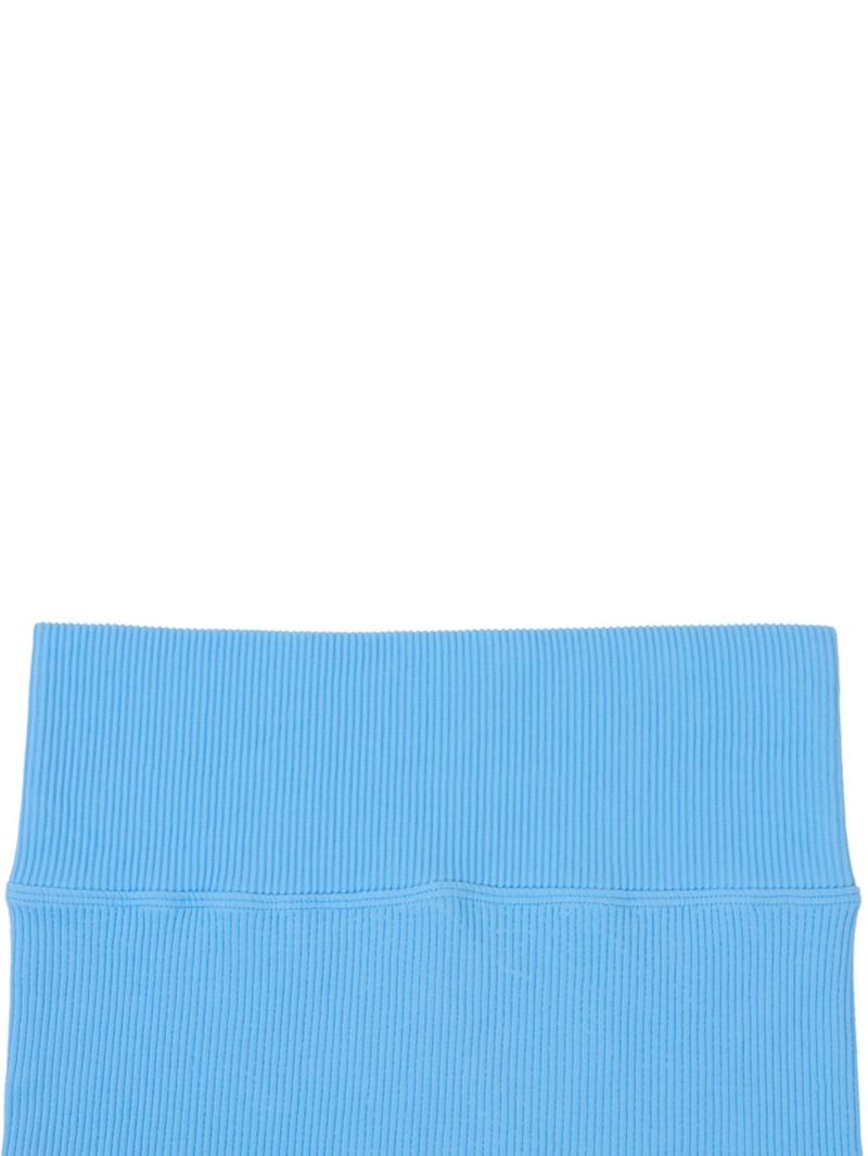 Product Introduction of Women's Solid High Waist Sports Gym Shorts, Breathable Comfortable Seamless High Stretch Skinny Shorts, Ladies Sportswear for Indoor Outdoor Wear 8