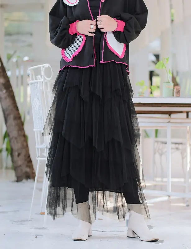 Rok Tutu / Rok Kekinian / Rok Tile / Rok Korean Style Wanita Pesta Mewah 1