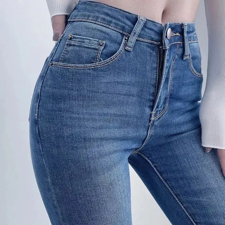 Quần Jeans Nữ Co Giãn Tốt Tôn Dáng - Quần Bò Nữ 03X XANH BỐ (Có Size Đại) - 150346 Pants 0