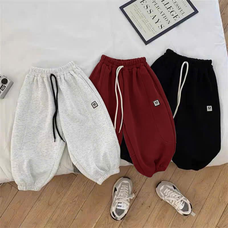 [KHÔNG TÚI] QUẦN NỈ BÔNG TÀU, VẢI DÀY GIỮ ẤM CHO BÉ TRAI & BÉ GÁI (TỪ 1-4 TUỔI), 4 MÀU, SIZE 8-16 kg quần  nỉ lót lông quần  áo 2