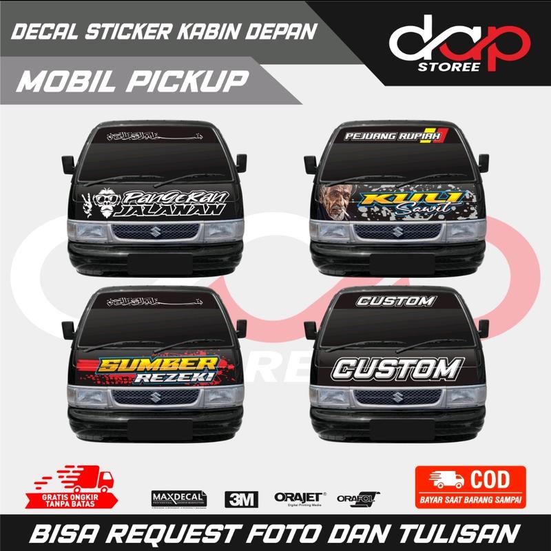 DECAL STICKER KABIN DEPAN FUTURA, T120SS, L300, NEW CARRY, CARRY1.0 ...