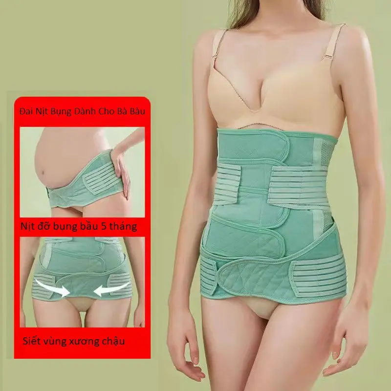 Bộ Đai Nịt Bụng Sau Sinh + Đai Nịt Hông Cao Cấp 2 trong 1 - Chống Cuộn Định Hình Cơ Thể Cho Mẹ Mới Sinh Mẫu 3