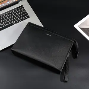 HONYAN Tas Pria Clutch Pria  Tas Cowok Waterproof Kulit Tas Tangan Handbag Pria Free Gift Box - Easton