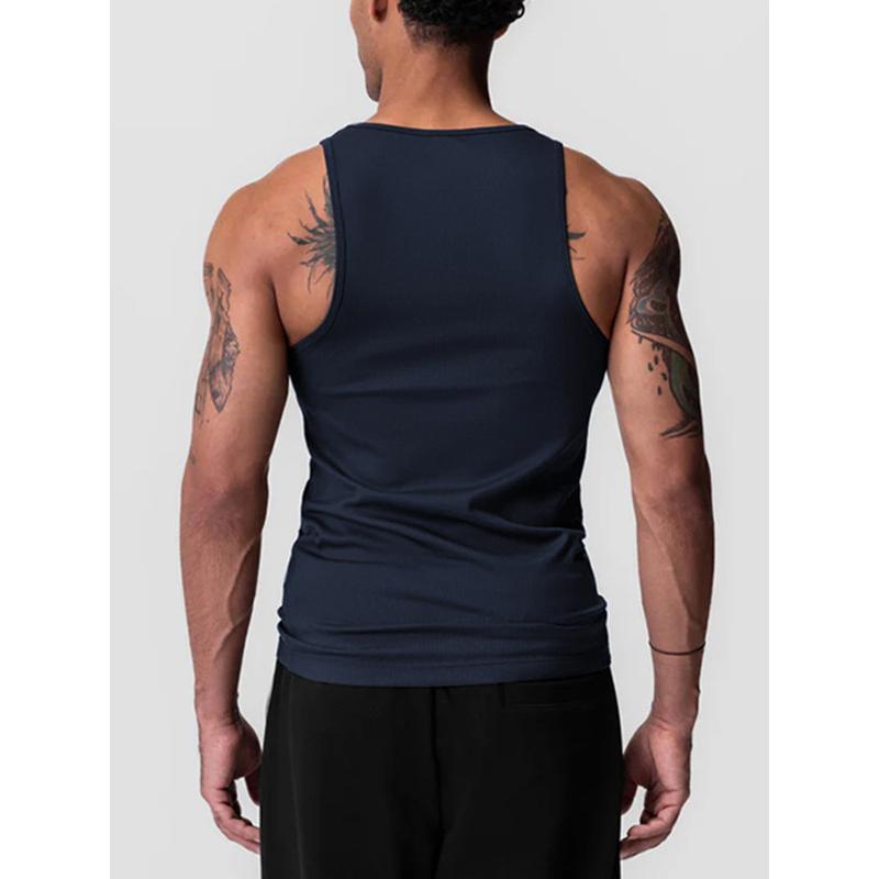 Áo Vest Thể Dục Cho Nam, Trang Phục Mùa Hè, Phong Cách Trẻ Trung Mỹ, Nhanh Khô, Áo Thun Không Tay Chỉ, Độ Đàn Hồi Cao, Thích Hợp Tập Luyện Thể Thao, Cho Nam bodybuilding  vest áo  vest  đá  banh 3