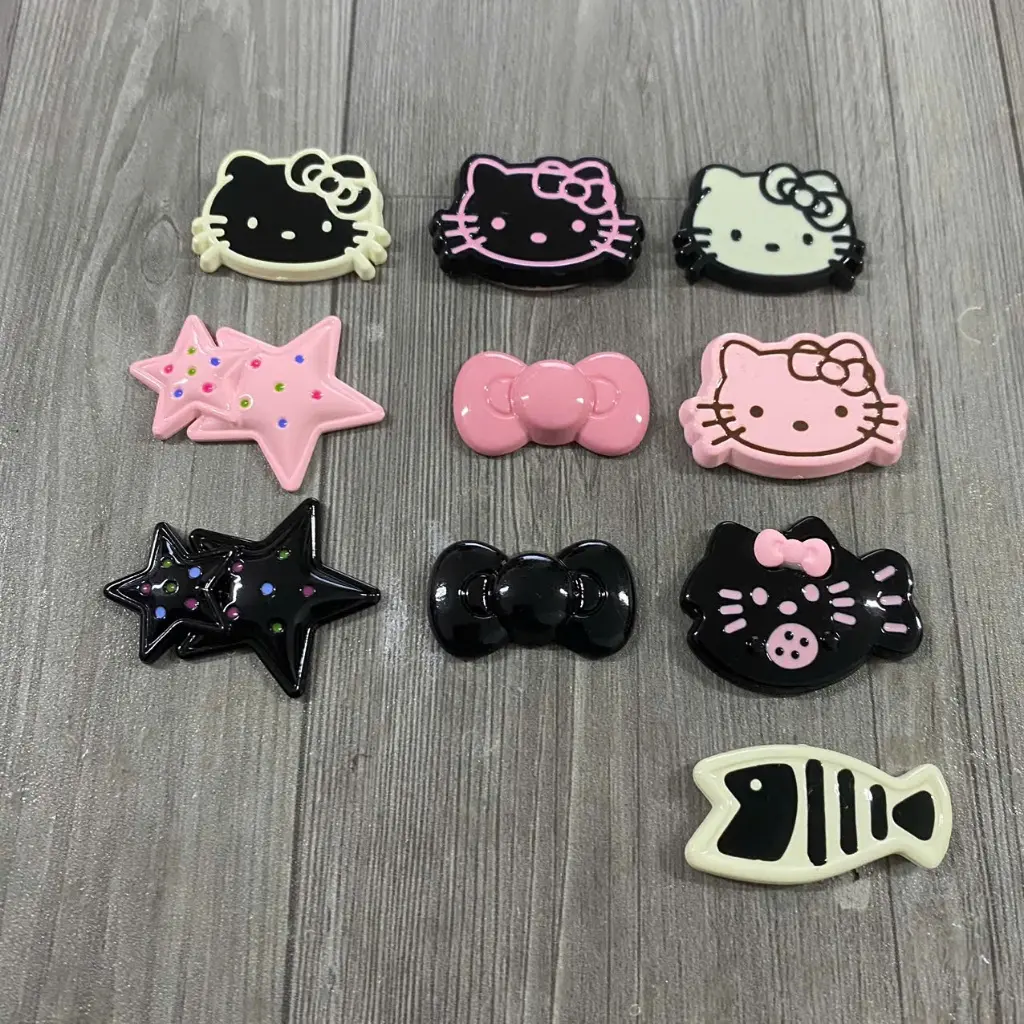 STICKER/JIBITZ/CHARM 137 MÈO TRANG TRÍ DÉP SỤC