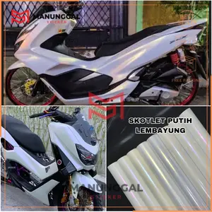 Skotlet Putih Lembayung Kualitas Premium untuk Body Motor Motorcycle Lebar 50cm