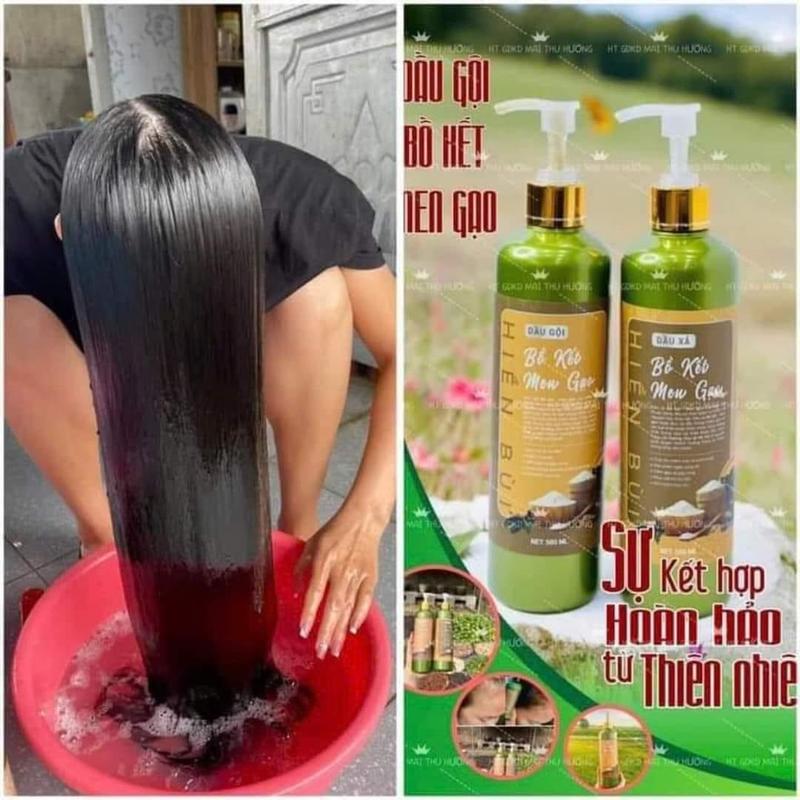 Product Introduction of Một Chai Dầu Gội Bồ Kết Men Gạo Hiền Bùi 500ml 10