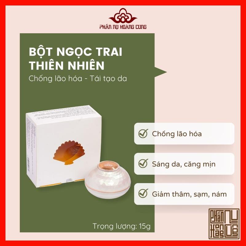  Bột ngọc trai sáng da trọng lượng 15g Phấn Nụ Hoàng Cung  Skincare Làm Đẹp Da Dưỡng Trắng 